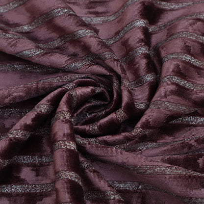 Velvet Stripe Foil Fabric