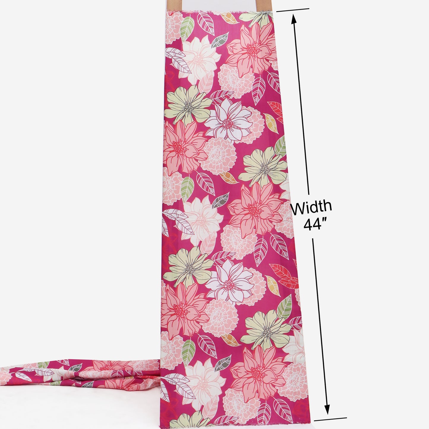 Slub Satin Print Fabric