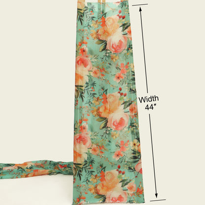 Chinon Chiffon Printed Kupi Work