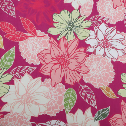Slub Satin Print Fabric