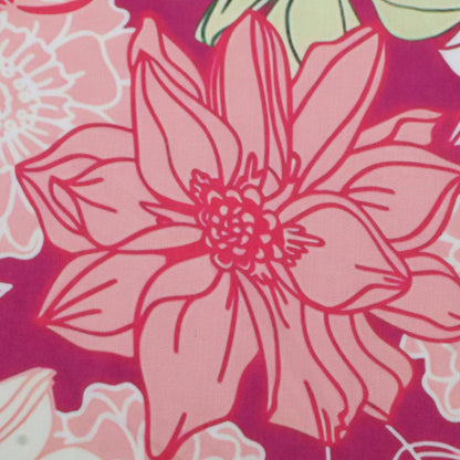 Slub Satin Print Fabric