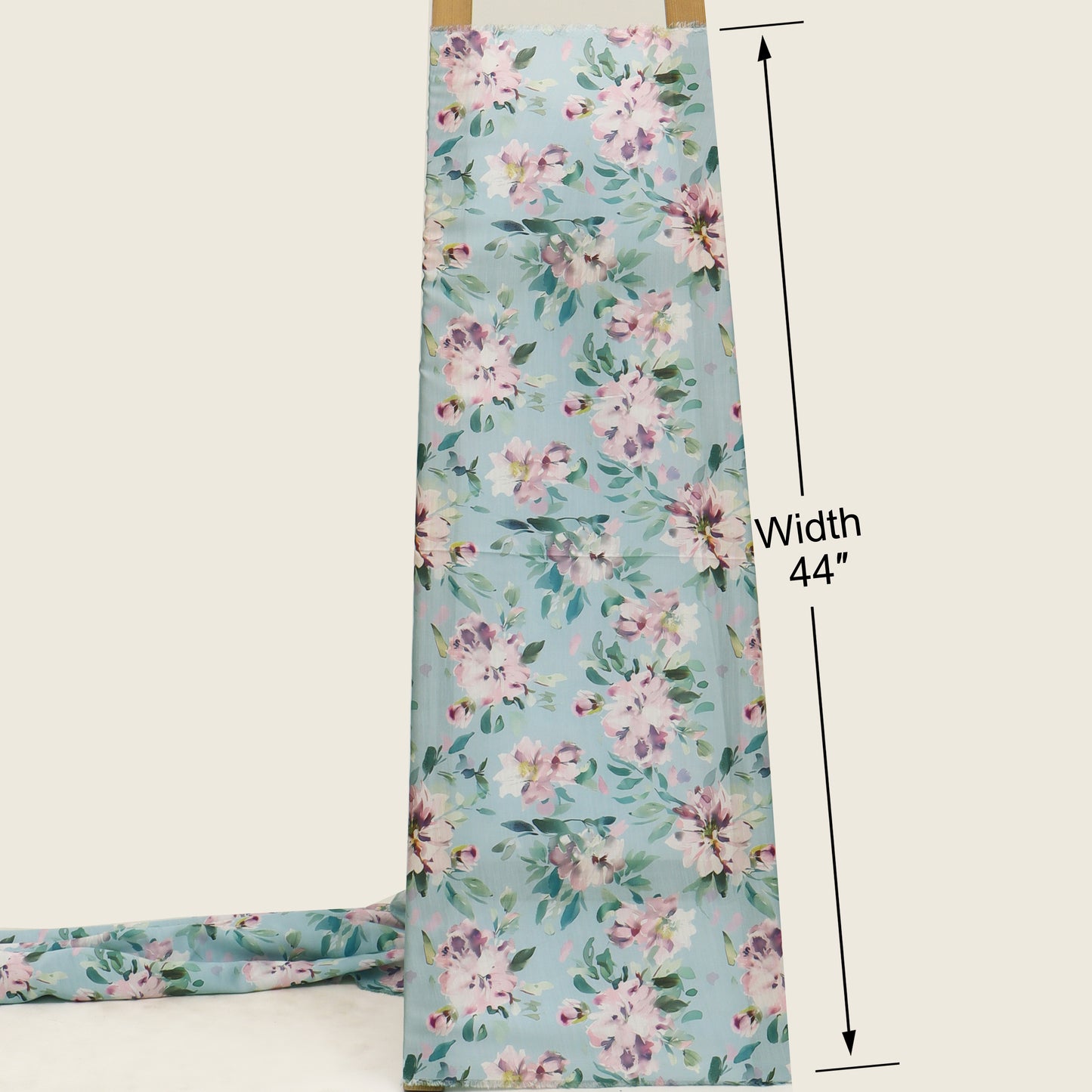 Slub Satin Print Fabric