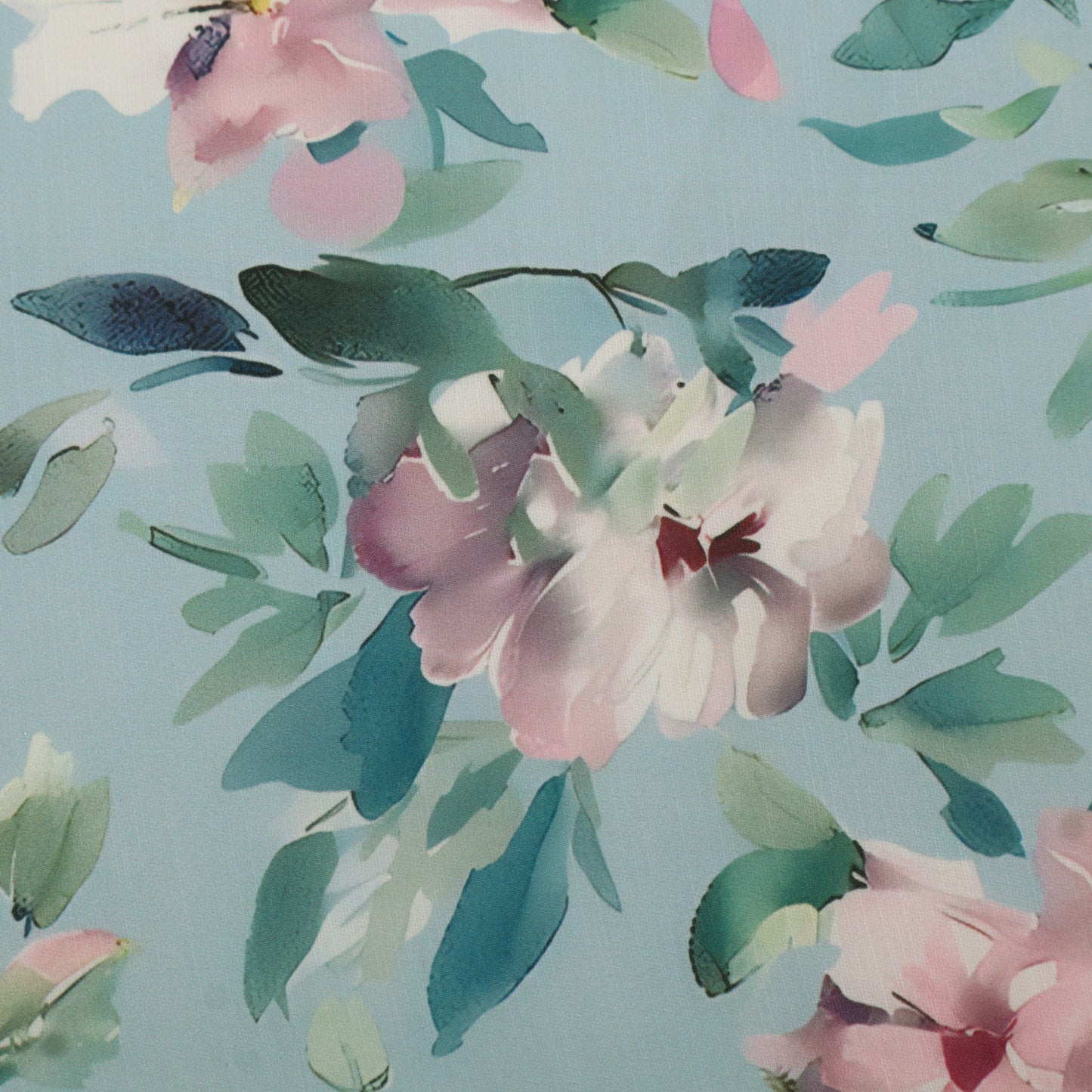 Slub Satin Print Fabric