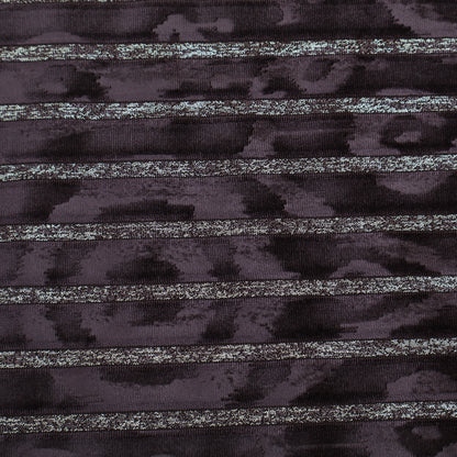 Velvet Stripe Foil Fabric