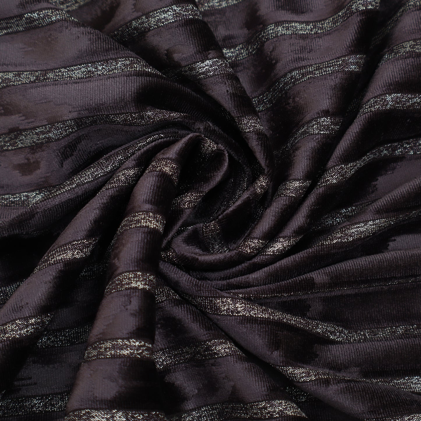 Velvet Stripe Foil Fabric