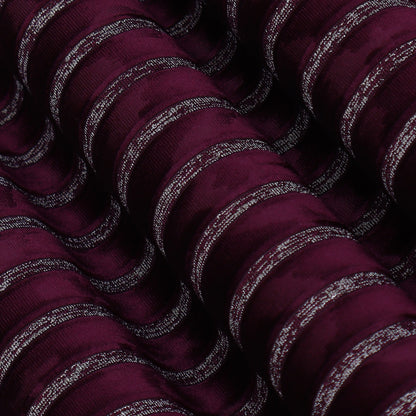 Velvet Stripe Foil Fabric