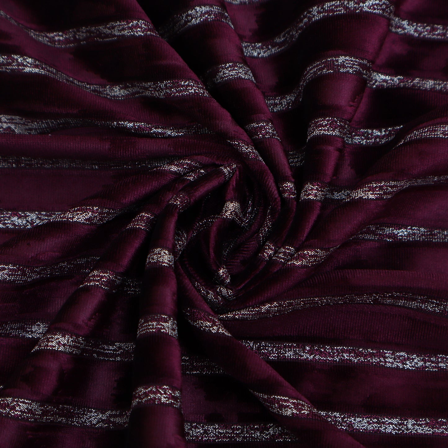 Velvet Stripe Foil Fabric