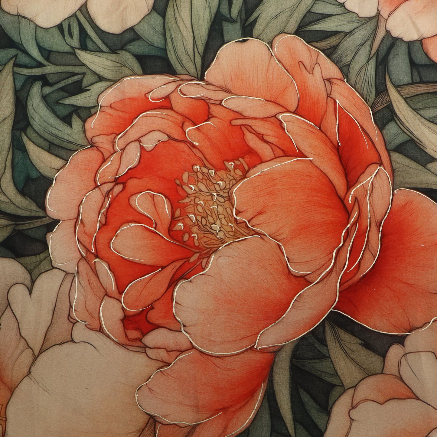 Crepe Printed  Kupi Fabric