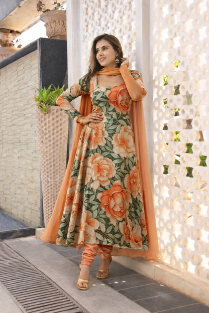 Crepe Printed  Kupi Fabric