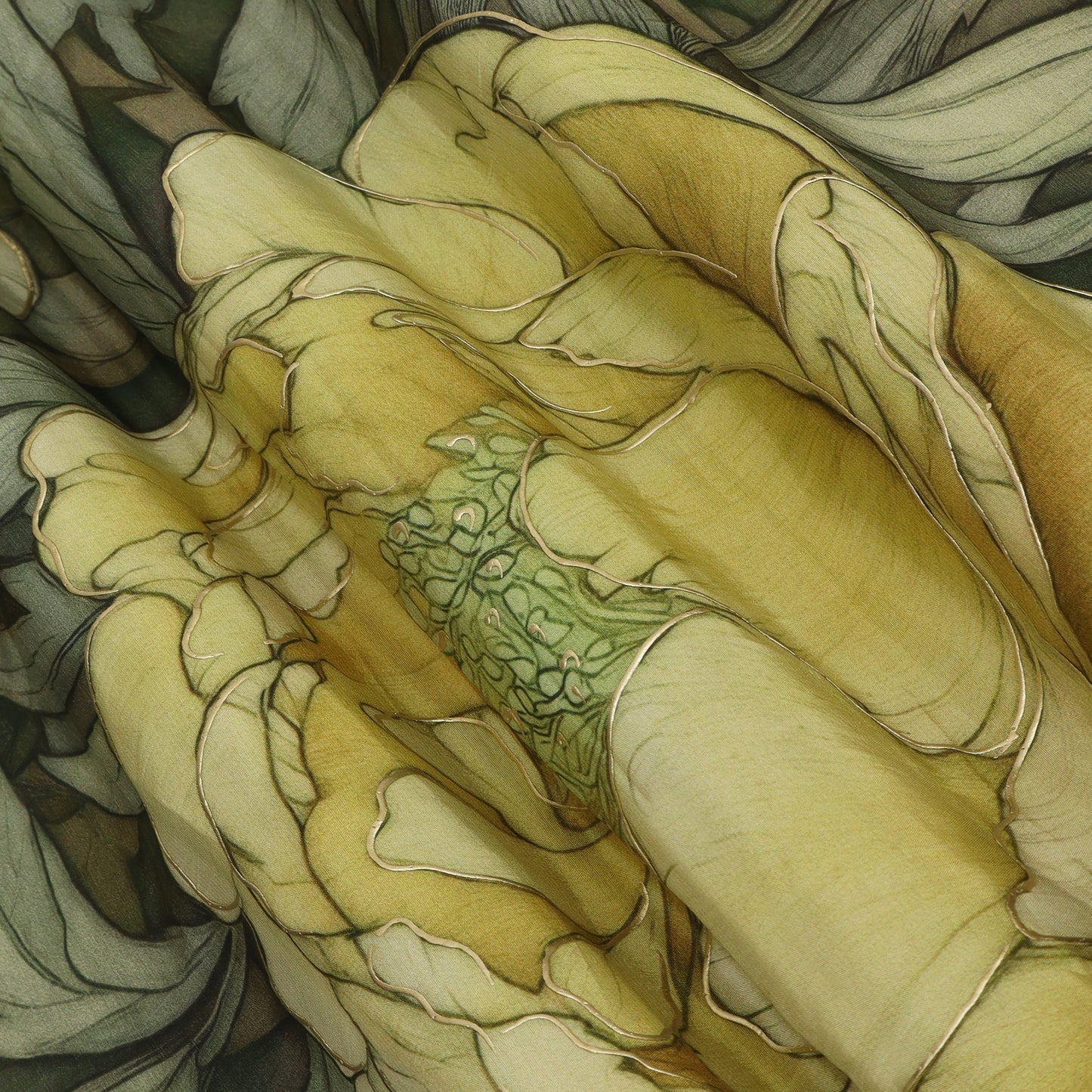 Crepe Printed  Kupi Fabric