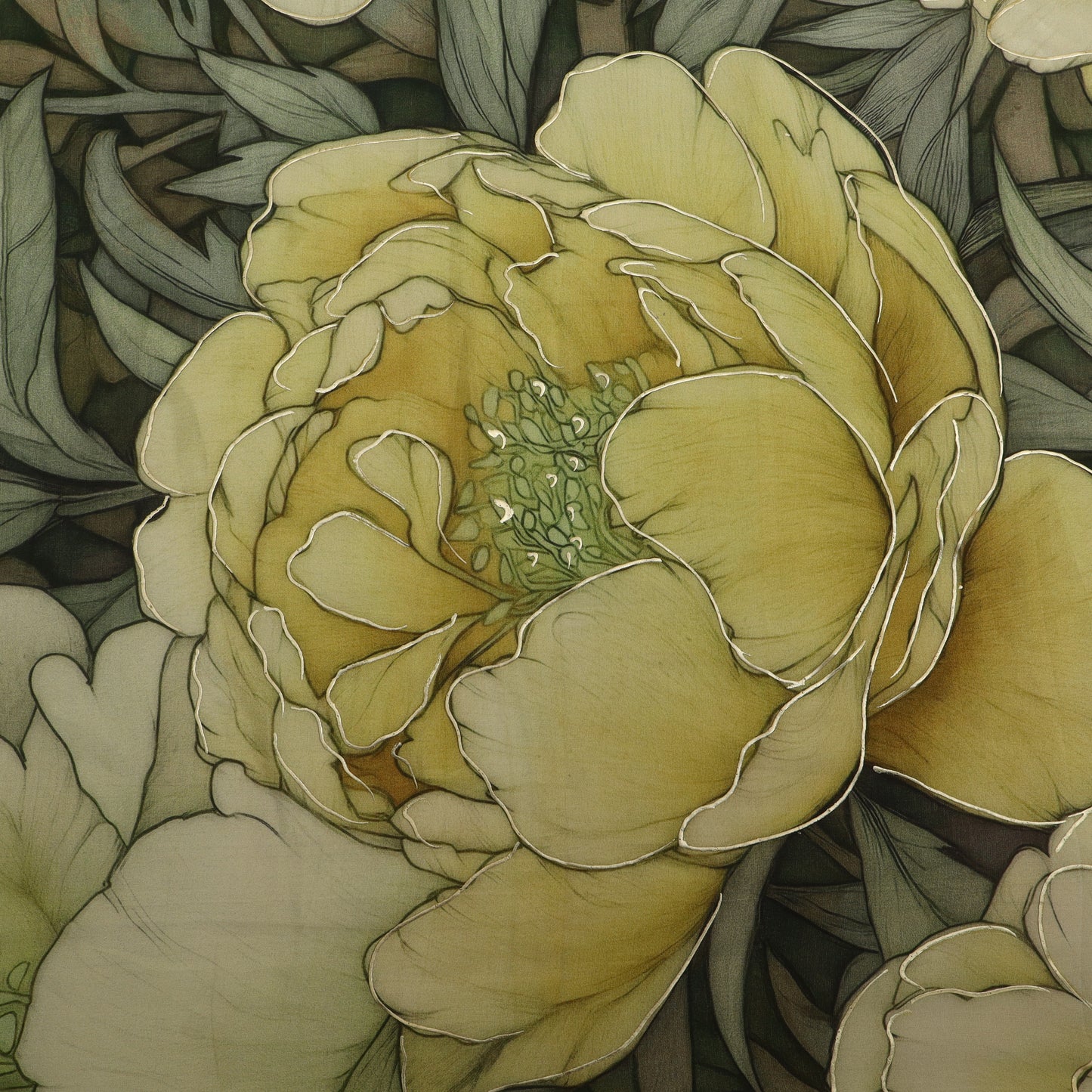 Crepe Printed  Kupi Fabric