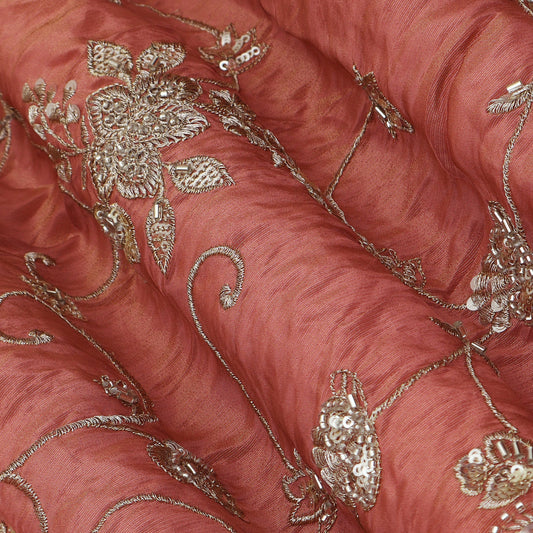 Colored Tissue Embroidery Fabric