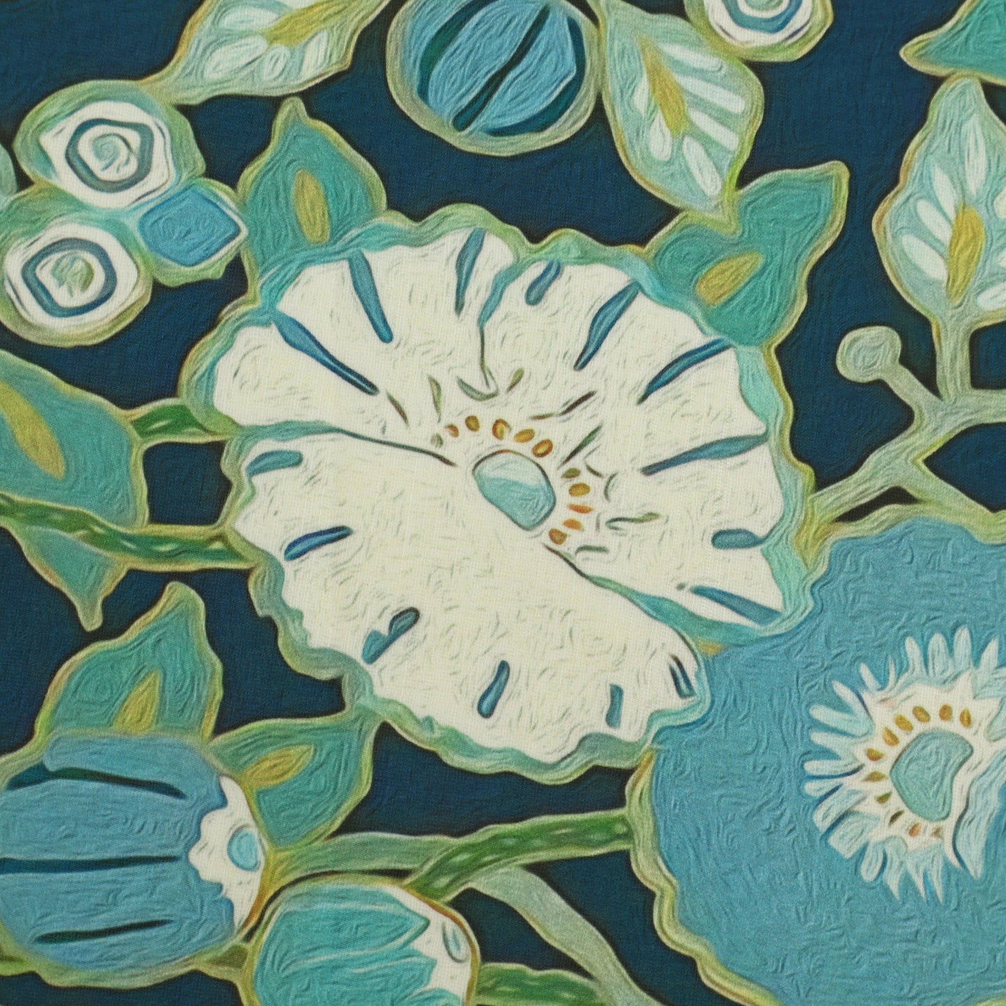 Slub Satin Print Fabric
