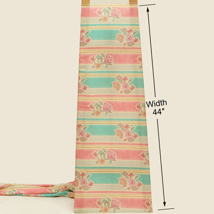 Slub Satin Print Fabric