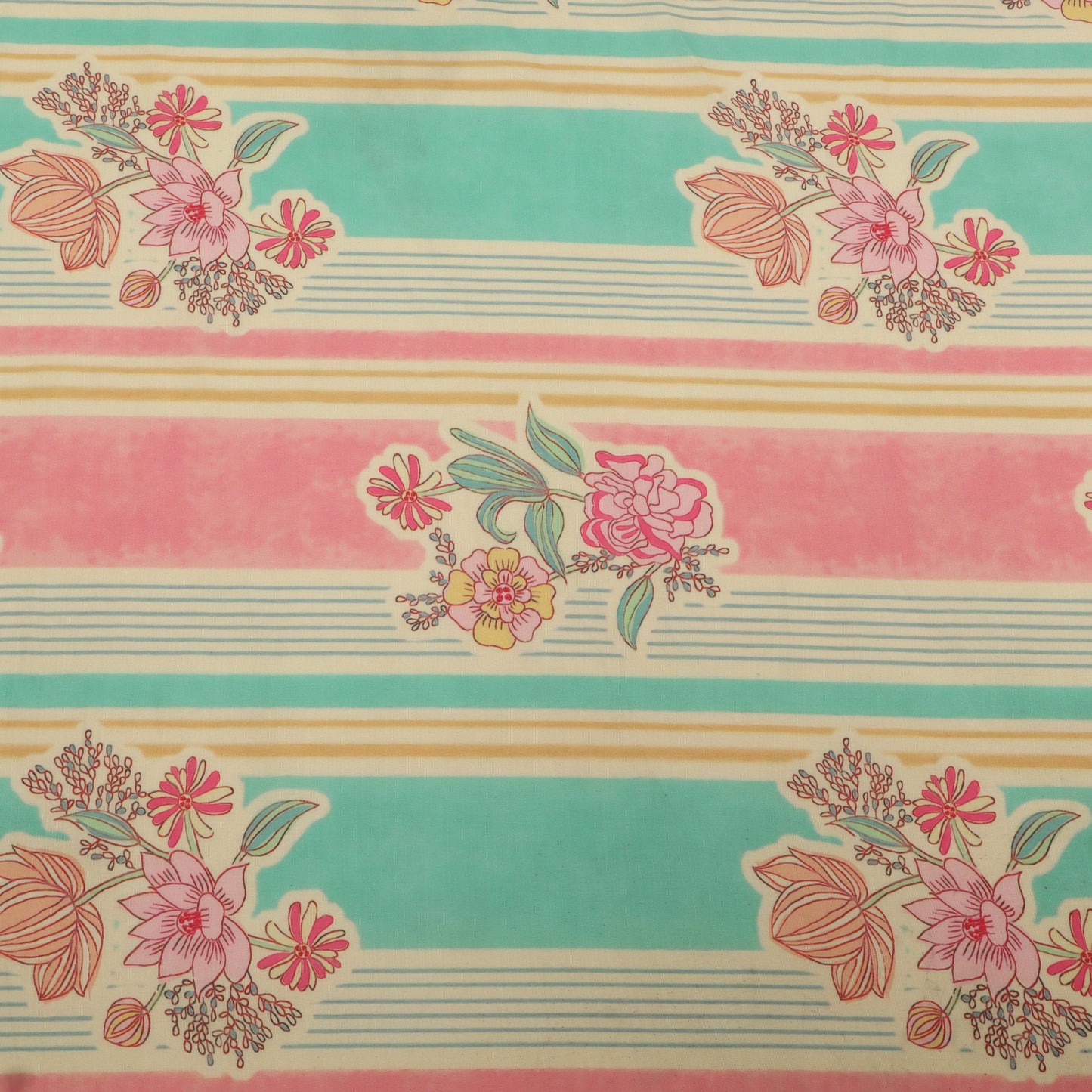 Slub Satin Print Fabric