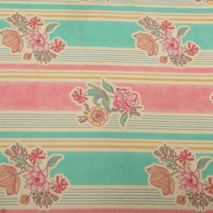 Slub Satin Print Fabric