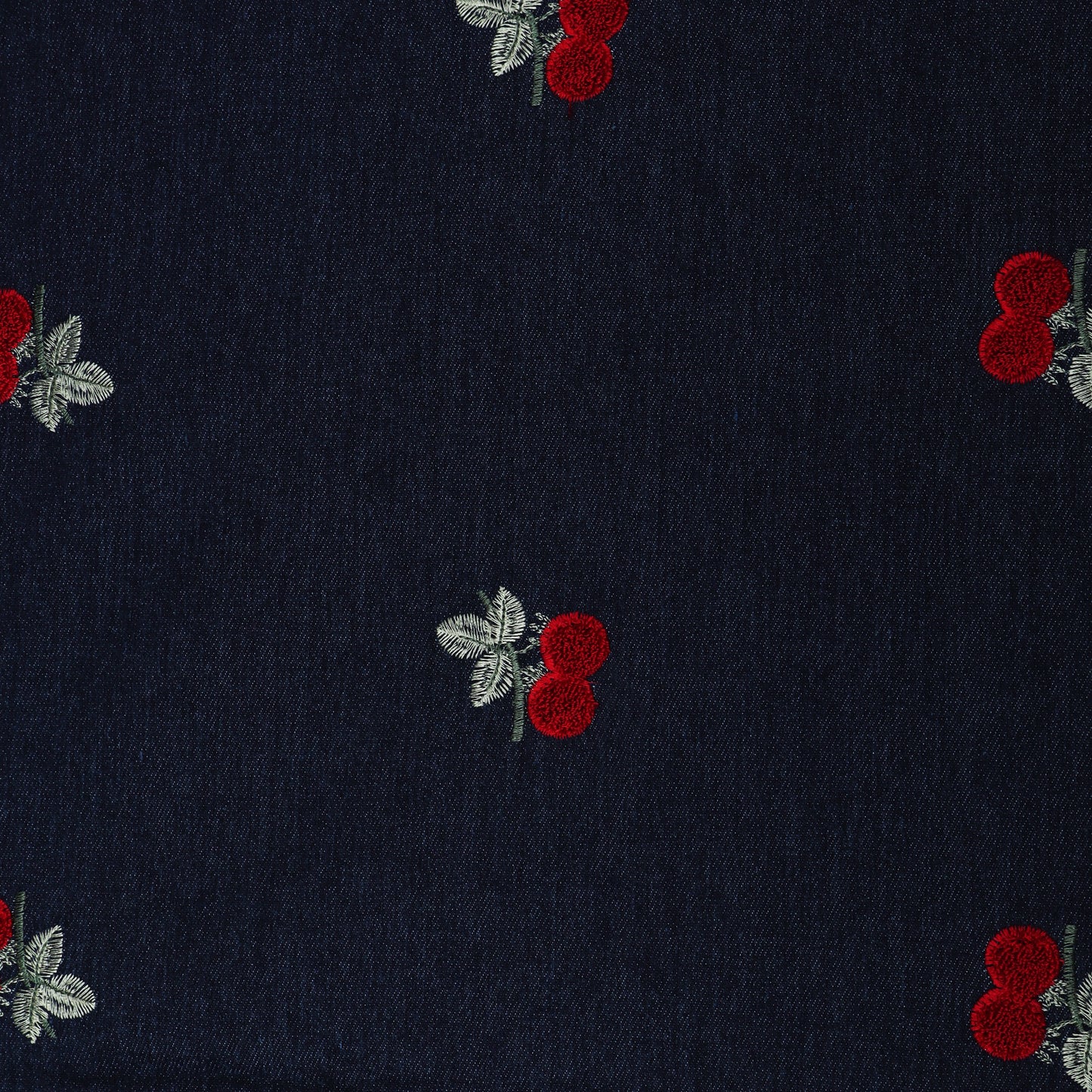 Colored Denim Embroidery Fabric