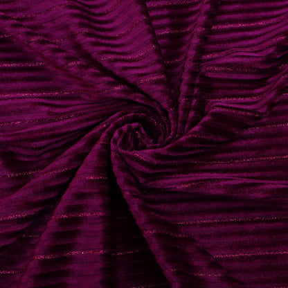 Velvet Crush Stripe Foil Fabric