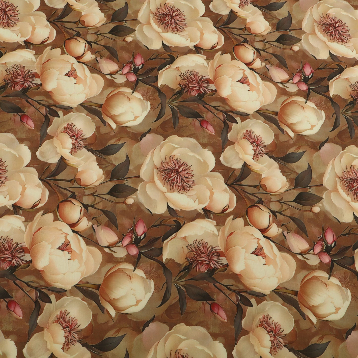 Slub Satin Print Fabric