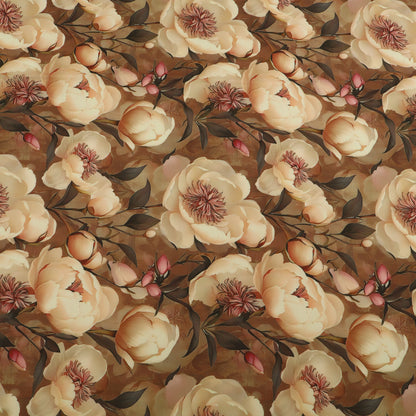 Slub Satin Print Fabric