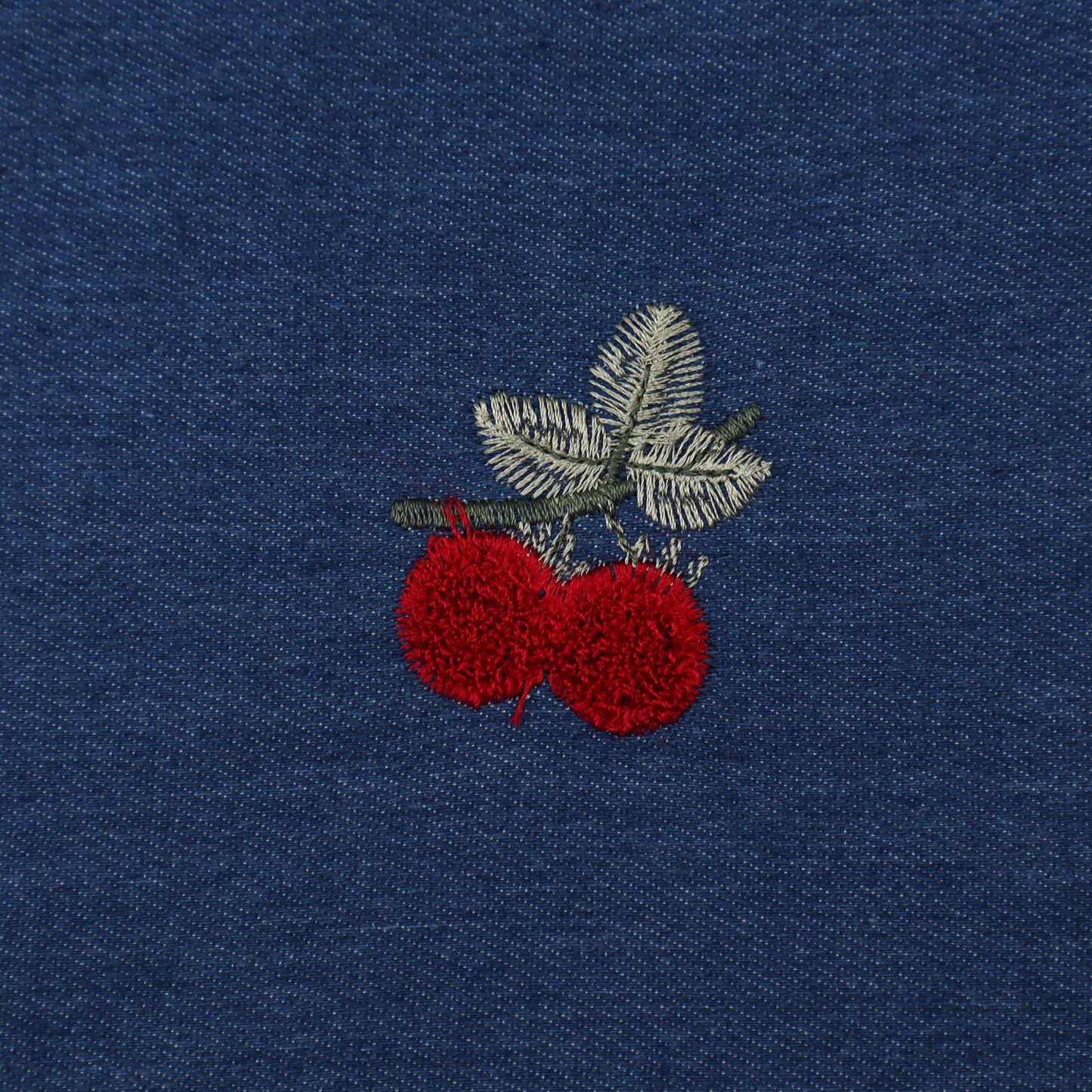 Colored Denim Embroidery Fabric