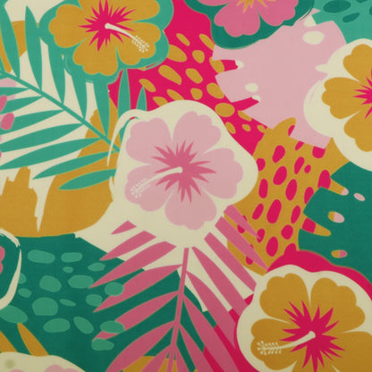 Slub Satin Print Fabric