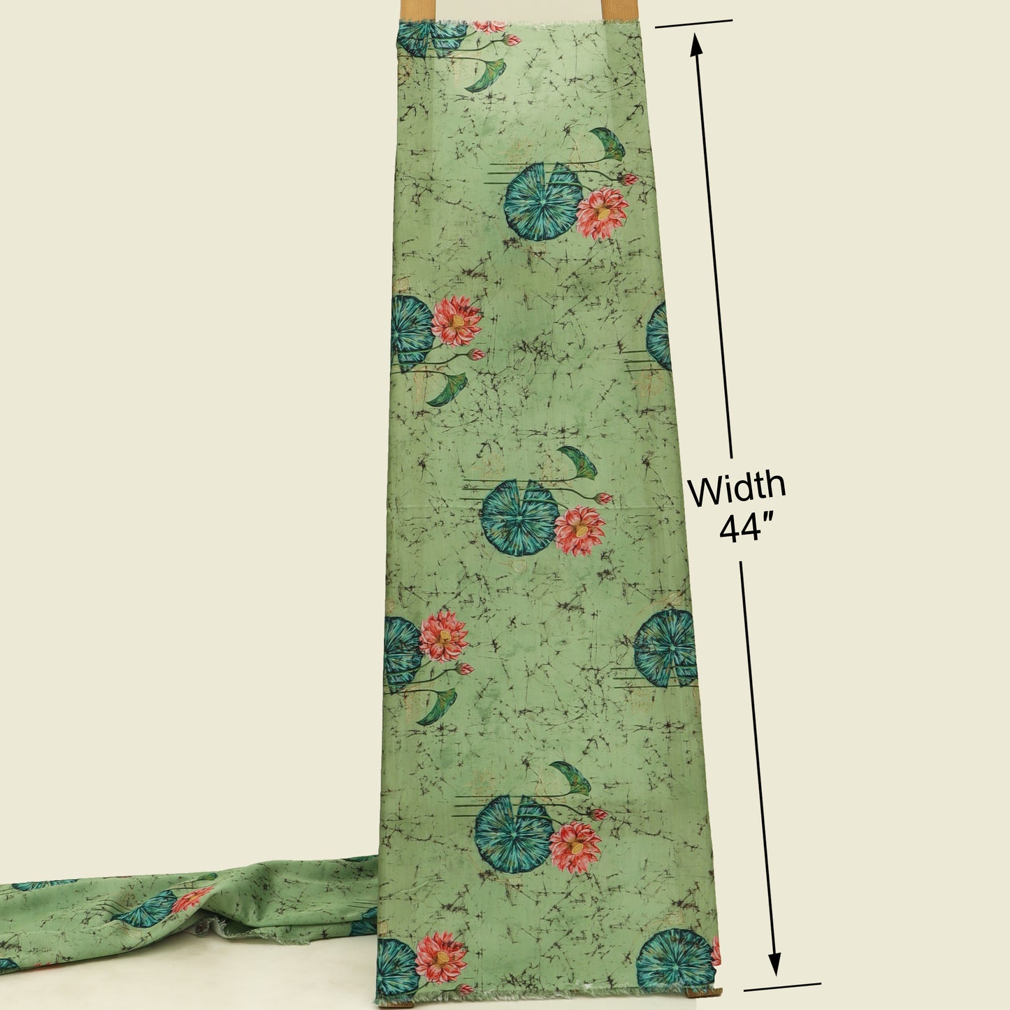 Slub Satin Print Fabric