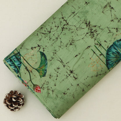 Slub Satin Print Fabric
