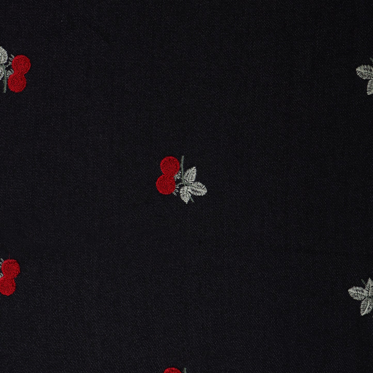 Colored Denim Embroidery Fabric