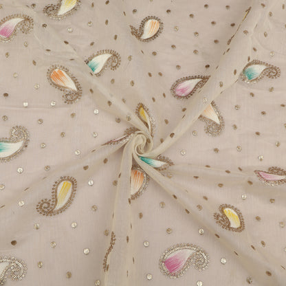 Mul Chanderi Zari Embroidery