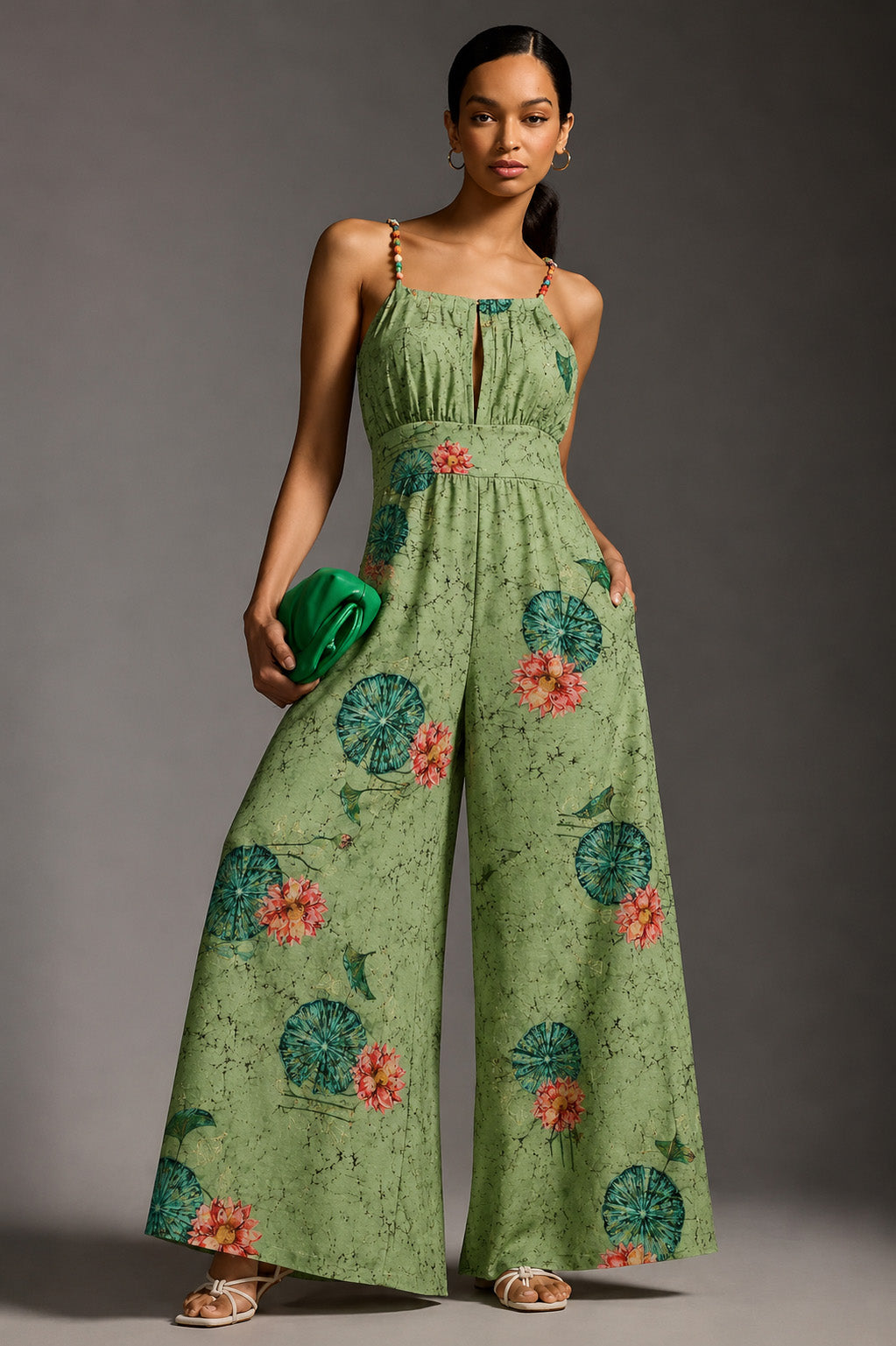 Slub Satin Print Fabric