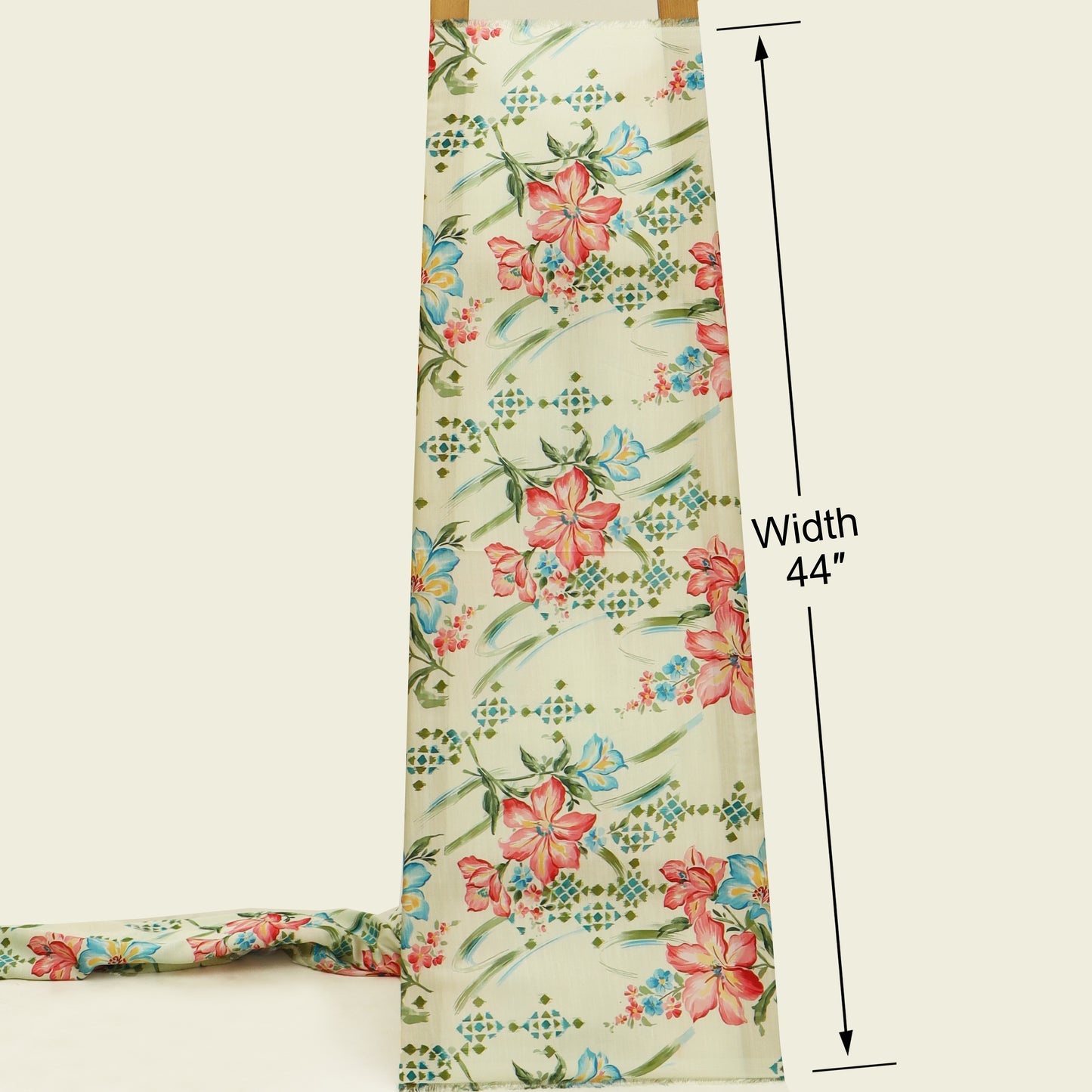 Slub Satin Print Fabric
