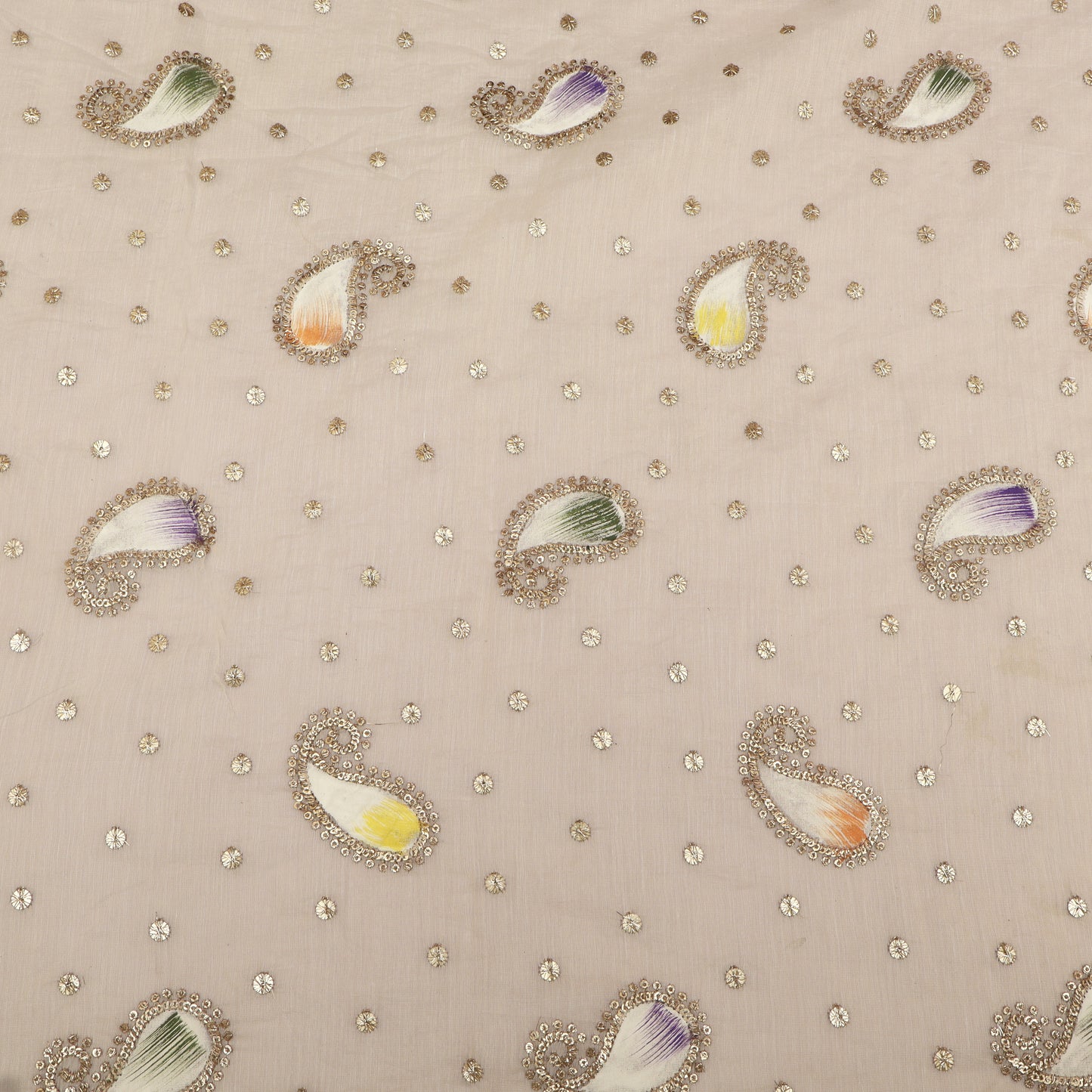 Mul Chanderi Zari Embroidery