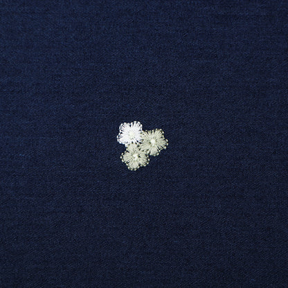 Colored Denim Embroidery Fabric