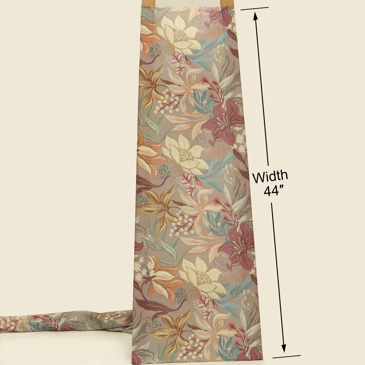 Slub Satin Print Fabric