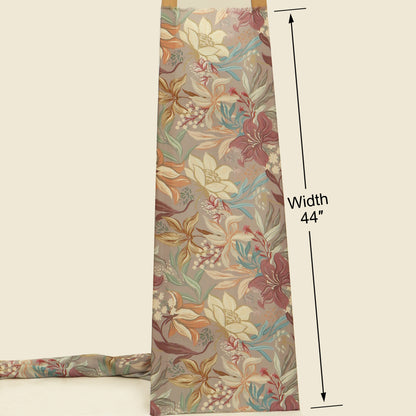 Slub Satin Print Fabric