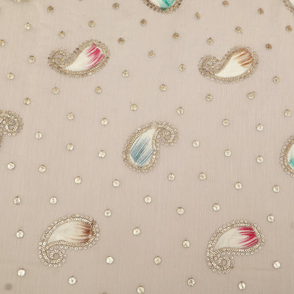 Mul Chanderi Zari Embroidery