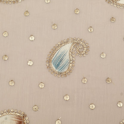 Mul Chanderi Zari Embroidery
