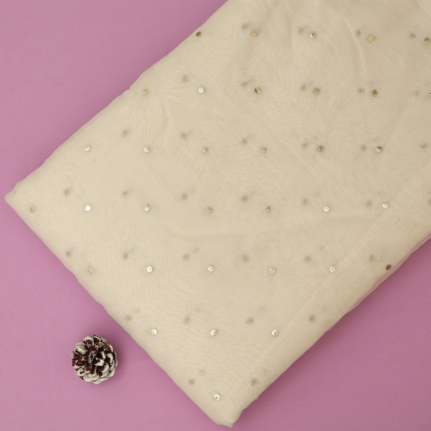 Mul Chanderi Zari Embroidery