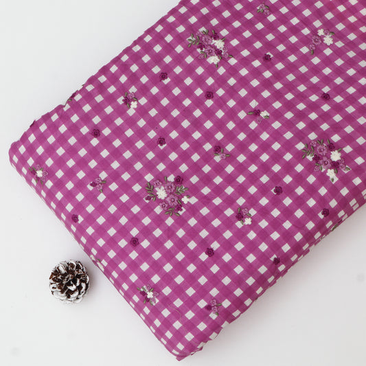 Cotton Print Embroidery Fabric