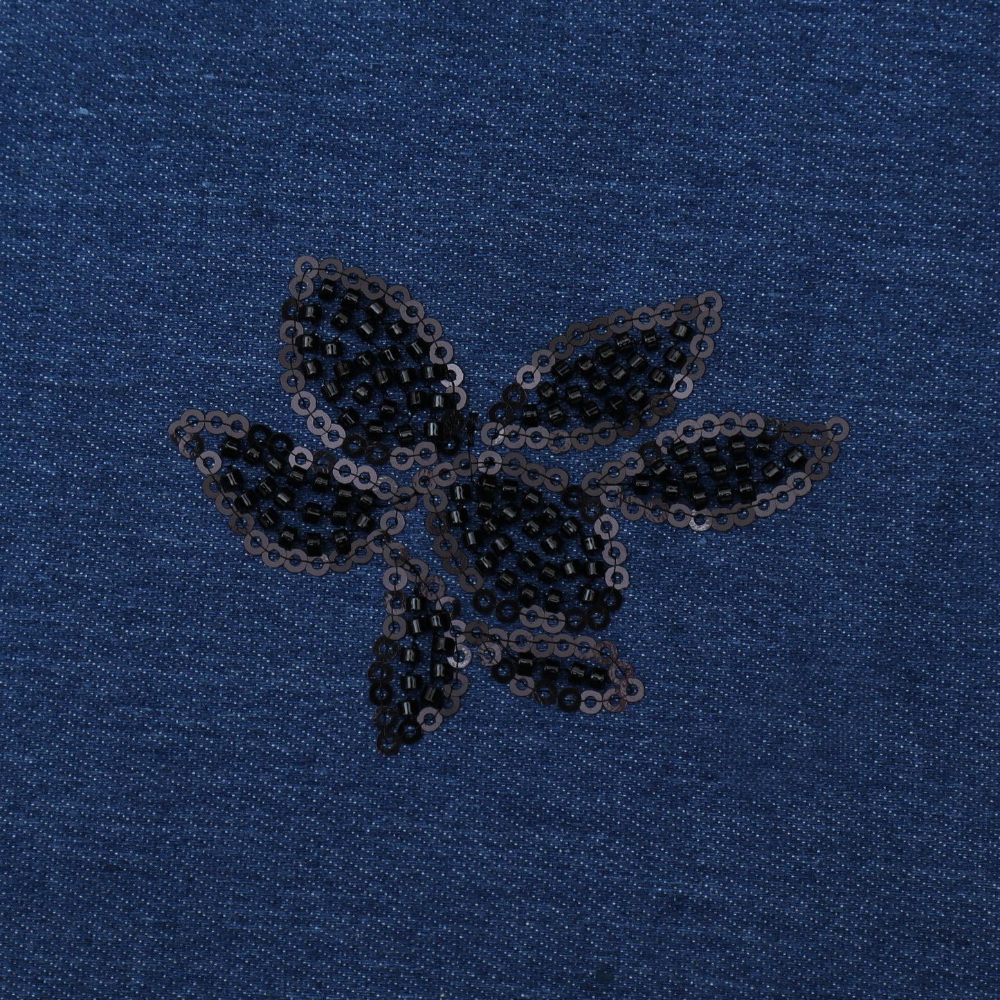 Blue Color Denim Embroidery Fabric