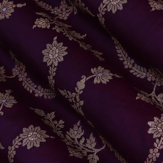 Purple Color Brocade Fabric