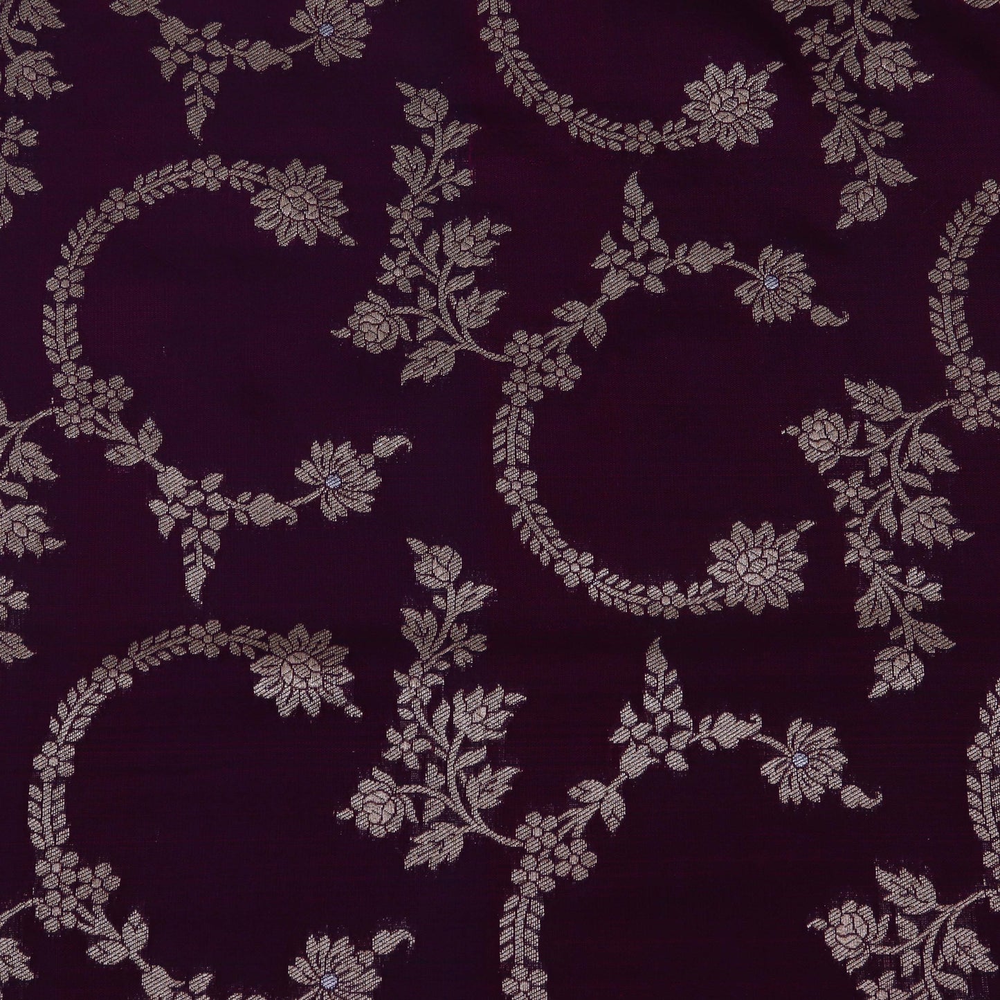 Purple Color Brocade Fabric