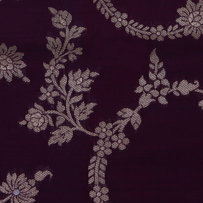 Purple Color Brocade Fabric