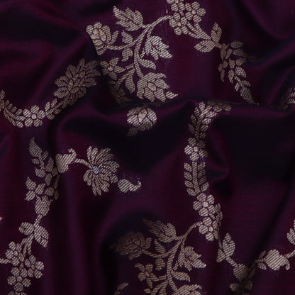 Purple Color Brocade Fabric