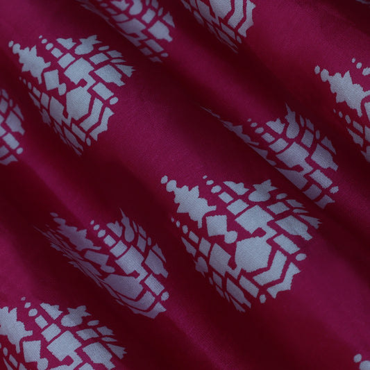 Colored Chanderi Print Fabric