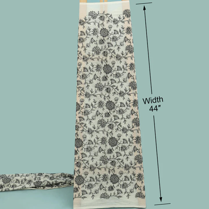 Mulmul Cotton Embroidery Fabric (Cut Pieces 3Mtr)