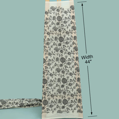 Mulmul Cotton Embroidery Fabric (Cut Pieces 3Mtr)