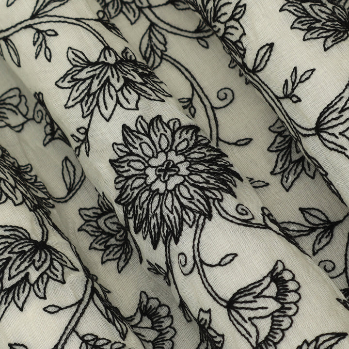 Mulmul Cotton Embroidery Fabric (Cut Pieces 3Mtr)