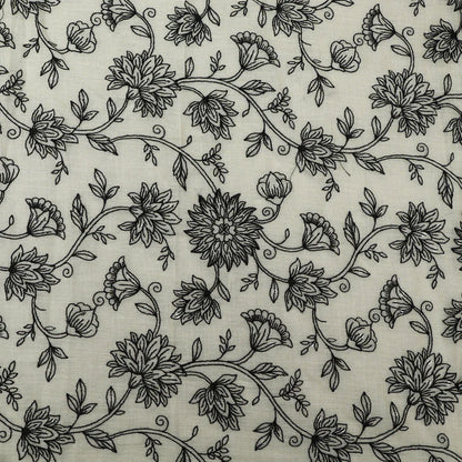 Mulmul Cotton Embroidery Fabric (Cut Pieces 3Mtr)